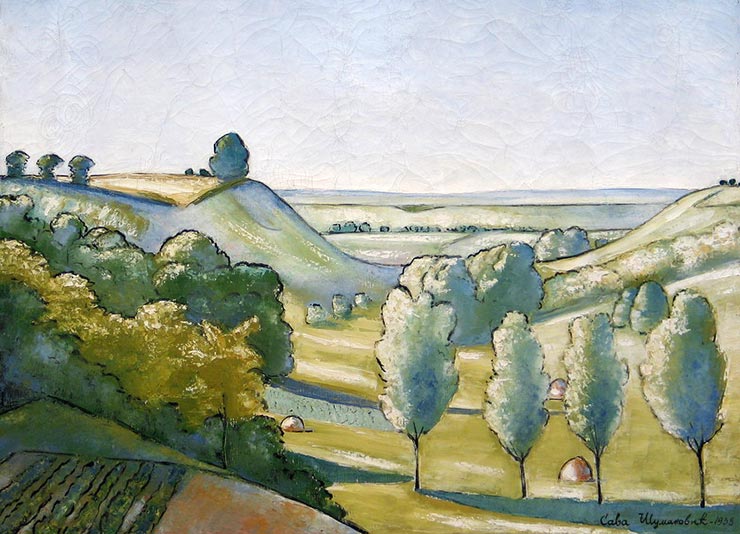 Сава Шумановић - Пејсаж Сава Шумановић - Пејсаж,Шид