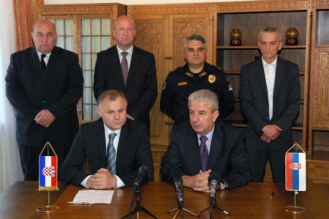 Потписивање протокола Србије и Хрватске, Шид