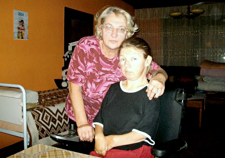 Бранислава Петровић са мајком Славицом