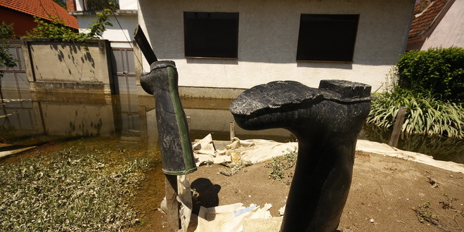 Поплављено село Јамена, општина Шид