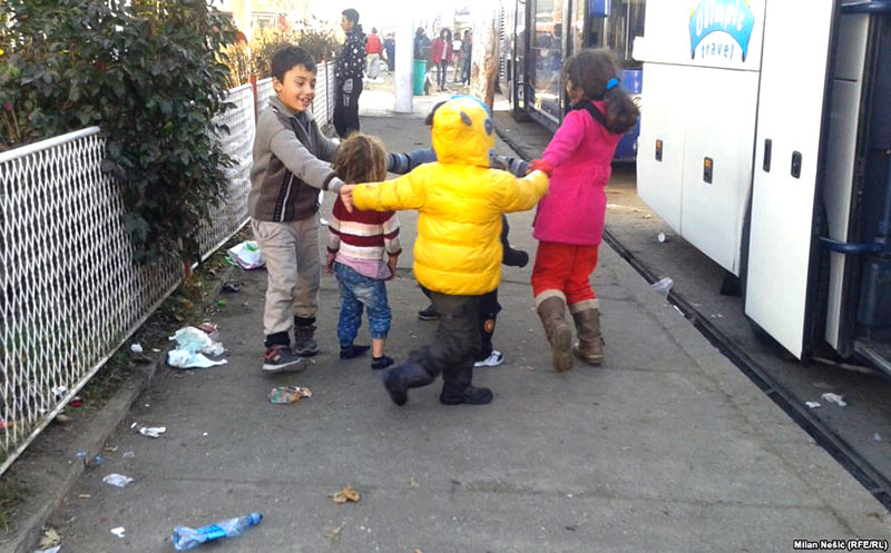 Деца мигранти,Шид