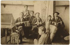 Сава Шумановић са колегама из класе, око 1916. Sava Sumanovic with his classmates, around 1916